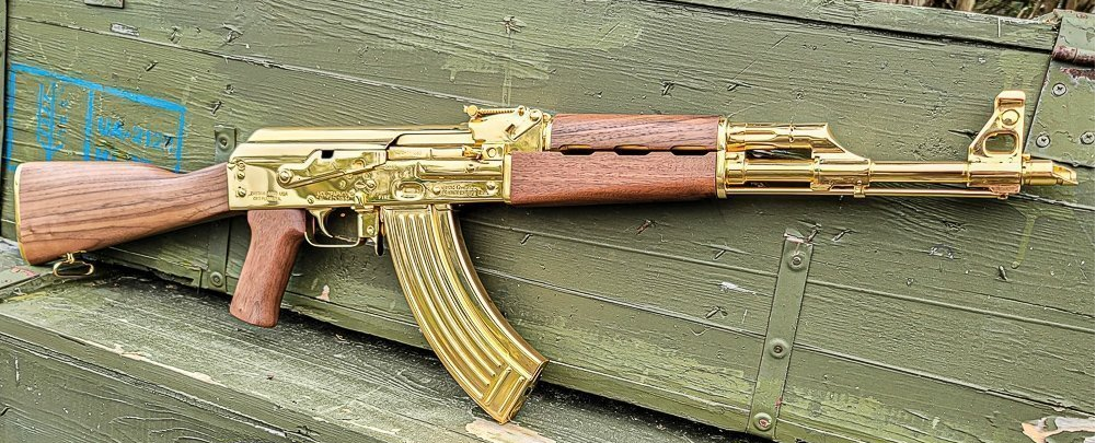 ZASTAVA M70 24KT GOLD PLATED AK47 RIFLE | Guns Buyer USA