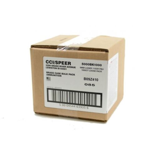 CCI 9mm 115gr fmj 1 000 rounds bulk pack - cc5000bk1000