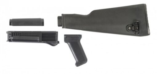 Arsenal Black Polymer Stock Set with Stainless Steel Heat Shield for Milled Receivers